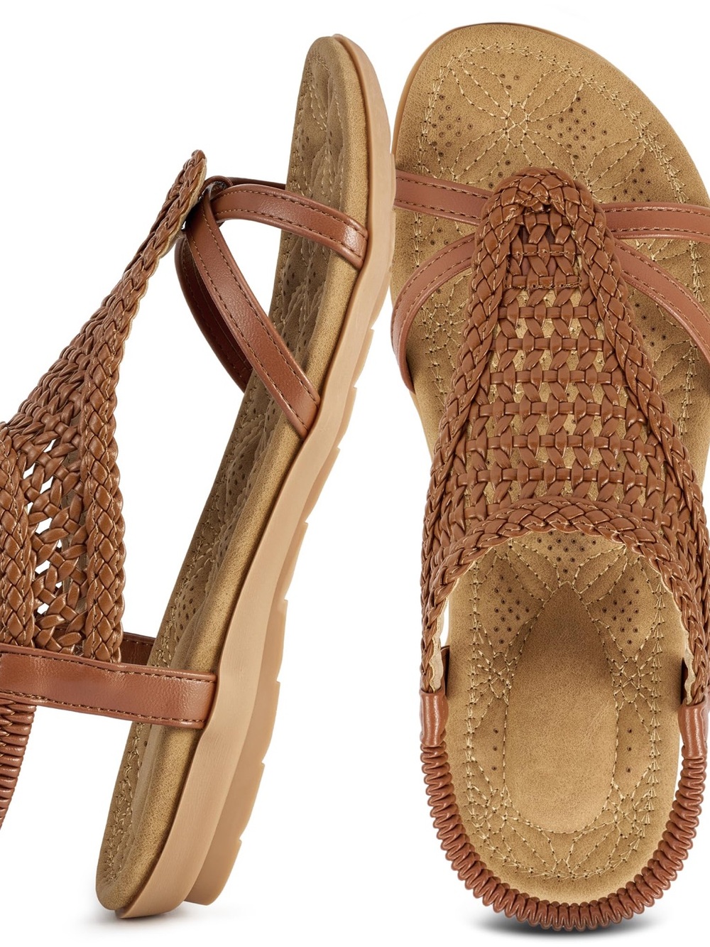 Brand New in box! Alicegana Sandals Women Dressy Flats:
Comfortable Summer Brai